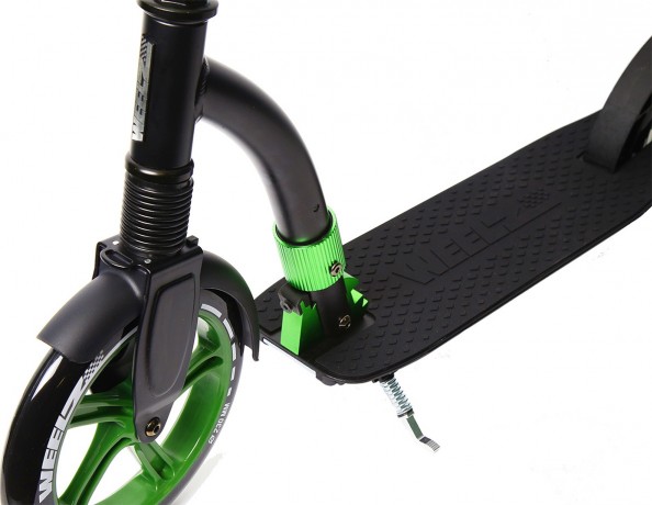 Самокат Weelz Rock, Чёрный/зелёный