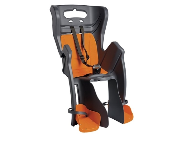 Детское заднее велокресло Bellelli Little Duck Standard Multifix. Цвет: желтый светоотражающий, темно-серый, темно-синий, серебристый. Вес до 22 килограмм