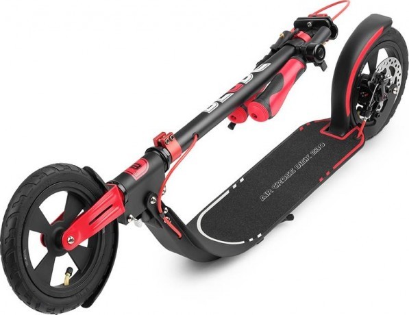 Самокат BLADE Sport Air Cross Disk 230 mm, Чёрный/красный