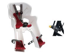 Детское переднее велокресло Bellelli Rabbit Handlefix. Цвет: белый, вес до 15 килограмм