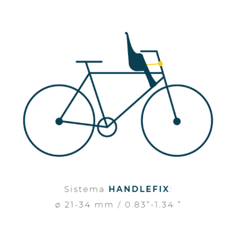 Детское переднее велокресло Bellelli Rabbit Handlefix. Цвет: белый, вес до 15 килограмм