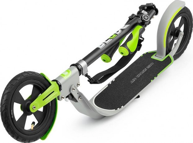Самокат BLADE Sport Air Cross 230 mm, Серый/зелёный