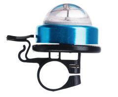 Звонок ударный с компасом, синий, сталь/пластик