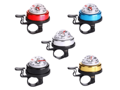 Звонок ударный с компасом, синий, сталь/пластик