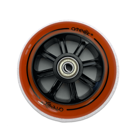 Колесо для трюкового самоката АТЕОХ с подшипниками пластик (100 мм) оранжевое
