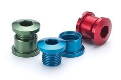 Бонки CH-405B, алюминий 7075 M8xP 0,75, болт: 6,5мм (Hex6мм), гайка: 5,5мм шлицевая, комплект 2 шт., &quot;ЗОЛОТО&quot;