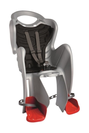 Детское заднее велокресло Bellelli Mr Fox Clamp. Цвет: бежевый светоотражающий. Вес до 22 килограмм