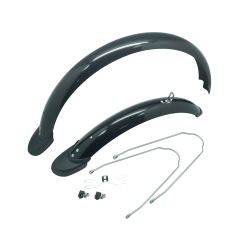 Крылья ПВХ с одинарными стойками 58мм 20 чёрные на хедере