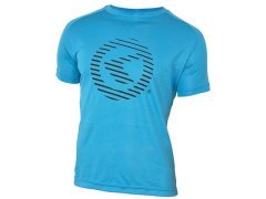 Футболка kellys active для занятий спортом, короткий рукав. материал: 100% полиэстер. цвет: синий. размер: s.