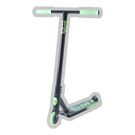Самокат трюковый ATЕОХ JUMP 2023 (Черный/зеленый) НОВИНКА!