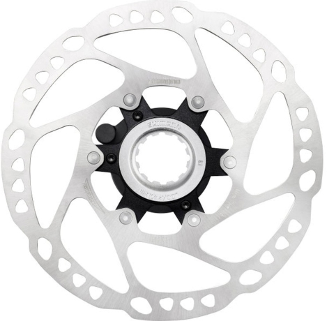 Тормозной диск Shimano RT64, 203мм, C.Lock, с стоп. кольцом внешн. шлицы