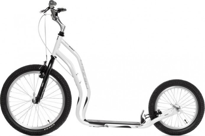 Самокат Yedoo Mezeq Vbr New, Белый/чёрный