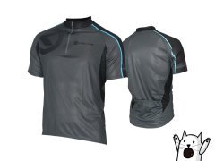 Джерси kellys pro sport, короткий рукав. материал: 100% полиэстер. цвет: серый с голубой полоской. размер: s.