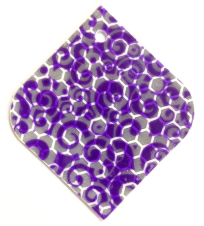 Брелок световозвращающий узоры,50х50мм,COVA