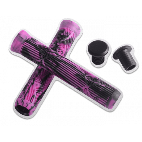 Грипсы STATTUM для трюкового самоката черно/фиолетовые 165 мм