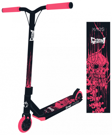 Самокат трюковый XAOS Gloom Pink 110 мм