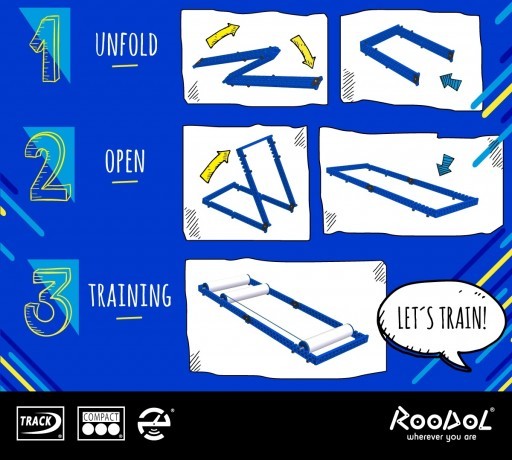 UNFOLD-1.0x460 Velostanok rollernii RooDol Track kypit v Moskve v internet-magazine «VELOSTANOK» Velostanok rollernii RooDol Track Велостанок роллерный RooDol Track
