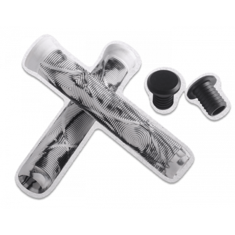 Грипсы STATTUM для трюкового самоката черно/белые 165 мм