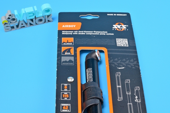 Мининасос SKS AIRBOY с головкой д/всех типов вентилей