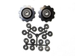 v_10776_0.240 Transmissiya kypit v Moskve v internet-magazine «VELOSTANOK» Transmissiya Mr.control звёздочки заднего переключателя pul-110 универсальные на промподшипнике, алюминий, комплект 2шт.