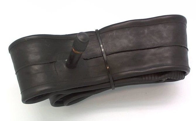 Камера велосипедная Sunchase бутиловая a/v 14x1,75/1,95 в цветной коробочке