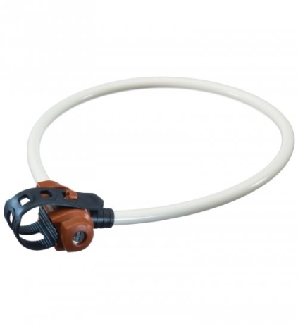 Велосипедный замок Trelock ks 222. 12 мм x 75 см. уровень защиты: 2. цвет: белый. с держателем fixxgo