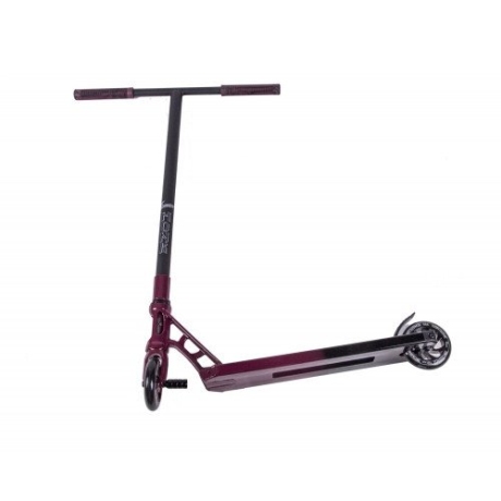 Самокат MONK бордовый/черный, HIC, 110 mm, AL + пега