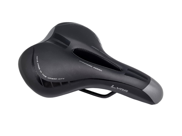 Седло M.GRAPPA CTB LYRA 207х205мм с отв. чёр.