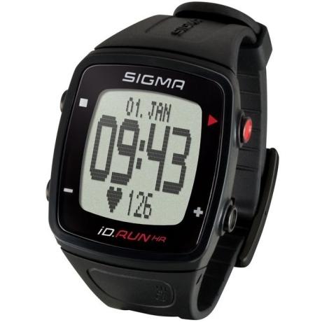 Часы спортивные SIGMA SPORT iD.RUN: скорость и расстояние (на основе GPS), индикатор расстояния, счётчик кругов, месячная статистика, личные достижения, отслеживание активности. Чёрный