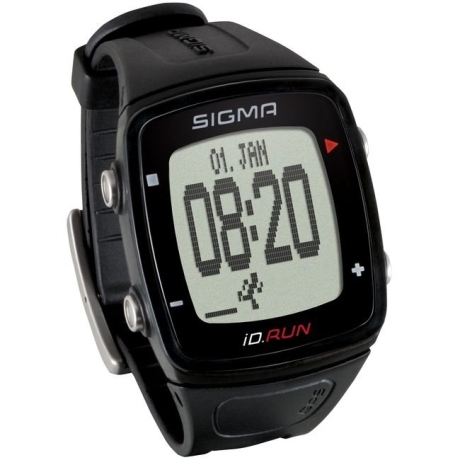 Часы спортивные SIGMA SPORT iD.RUN: скорость и расстояние (на основе GPS), индикатор расстояния, счётчик кругов, месячная статистика, личные достижения, отслеживание активности. Чёрный