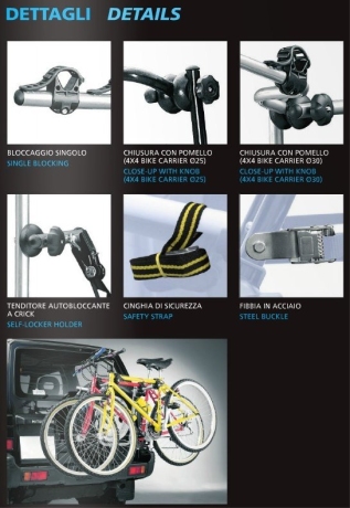 Велокрепление на запасное колесо автомобиля Peruzzo Bike Сarrier 4x4, 2 велосипеда