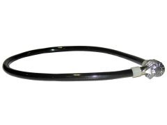 Замок велосипедный TBS ty-604 тросовый 45х800мм. кодовый: на три цифры. цвет: чёрный.