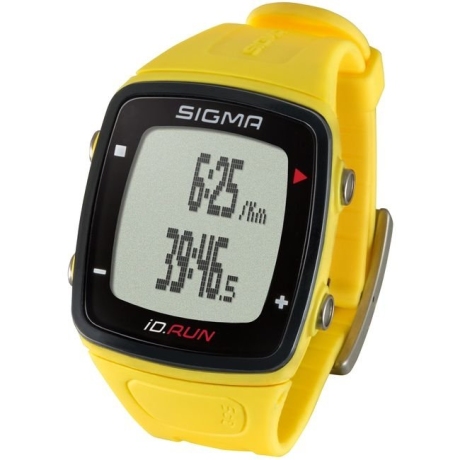 Часы спортивные SIGMA SPORT iD.RUN: скорость и расстояние (на основе GPS), индикатор расстояния, счётчик кругов, месячная статистика, личные достижения, отслеживание активности.