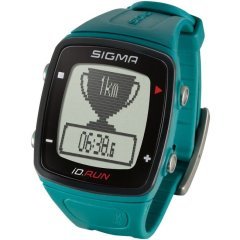 Часы спортивные SIGMA SPORT iD.RUN: скорость и расстояние (на основе GPS), индикатор расстояния, счётчик кругов, месячная статистика, личные достижения, отслеживание активности.