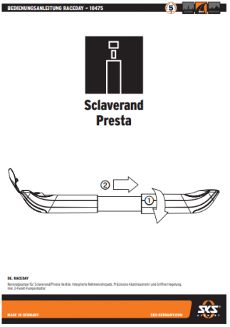 Насос SKS RACEDAY для шоссе, алюминий