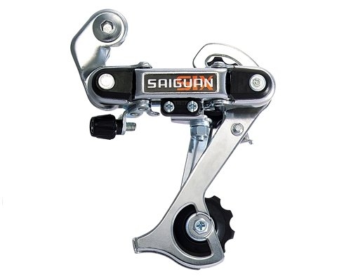 Переключатель задний HG-18A длинная лапка, креп. на петух, сталь, в торговой упаковке