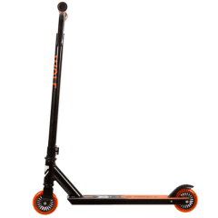 Самокат для детей NOVATRACK WOLF EL,черно-оранжевый