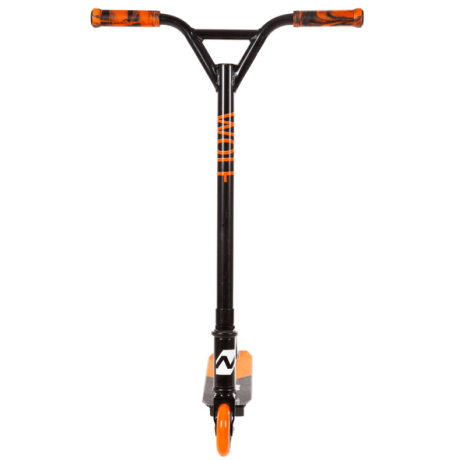 Самокат для детей NOVATRACK WOLF EL,черно-оранжевый