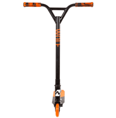 Самокат для детей NOVATRACK WOLF EL,черно-оранжевый