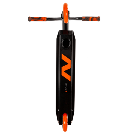 Самокат для детей NOVATRACK WOLF EL,черно-оранжевый