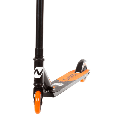 Самокат для детей NOVATRACK WOLF EL,черно-оранжевый