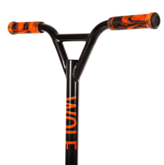 Самокат для детей NOVATRACK WOLF EL,черно-оранжевый