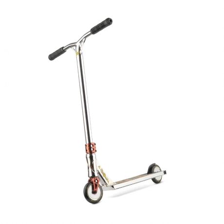 Трюковой самокат Foxpro Big Boy 4.7 2021 (хром / коричневый)