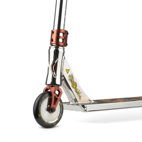 Трюковой самокат Foxpro Big Boy 4.7 2021 (хром / коричневый)