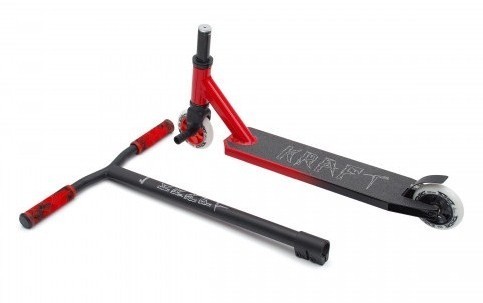 Самокат трюковый Haevner KRAFT красно-черный
