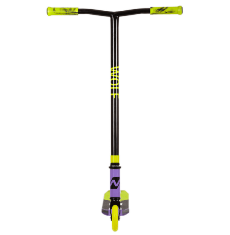 Самокат для детей NOVATRACK WOLF"60,черно-фиолетовый