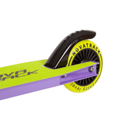 Самокат для детей NOVATRACK WOLF&quot;60,черно-фиолетовый