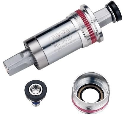 Neco каретка b920hal под квадрат, bsa 1.37”x24t, r/l. 68/127,5мм. ось полая, cr-mo, алюминиевые чашки, стальной корпус, 2 промподшипника. вес 240г. назначение: trekking/comfort, в торг.уп.