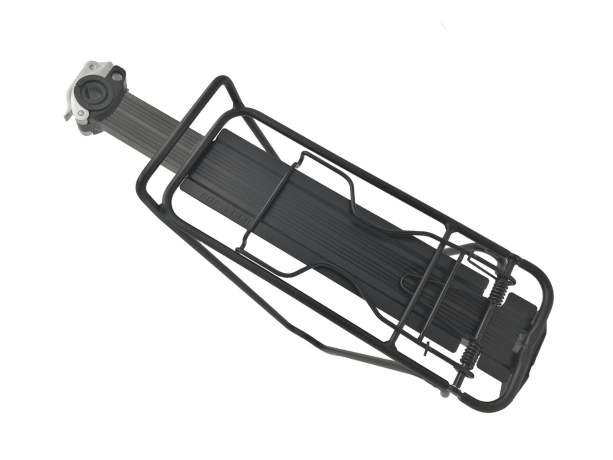 Багажник для велосипеда Bor yueh by-348qc, консольный, на эксцентрике, алюминий, с боковыми дугами, с пружиной, чёрный