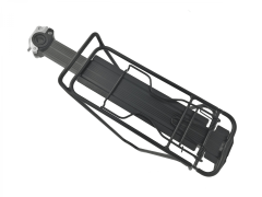 v_3965_2.240 Velobagajniki - kypit velobagajnik v Moskve v internet-magazine «VELOSTANOK» velobagajniki Багажник для велосипеда Bor yueh by-348qc, консольный, на эксцентрике, алюминий, с боковыми дугами, с пружиной, чёрный